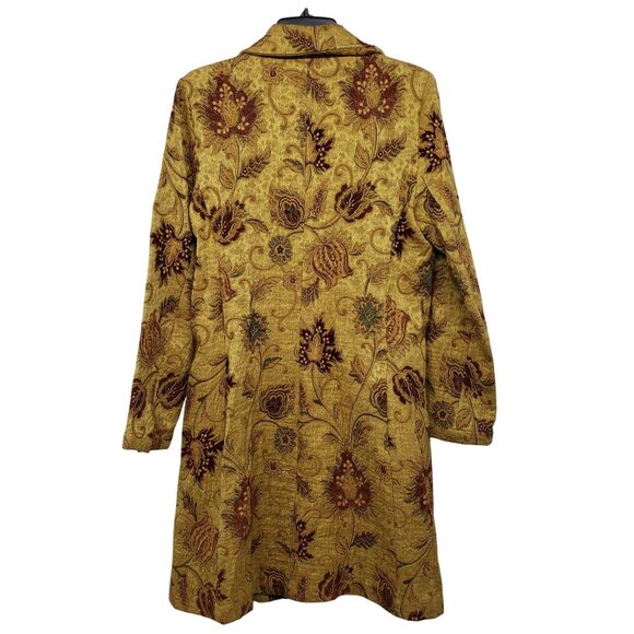 Cabi Y2K Floral‎ Tapestry Jacket Guinevere Brocade Flower Long Fall Coat 179 - Picture 2 of 14